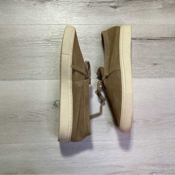 Alife New York Moc Suede Tie Front Cup Sole Moccasin Style Shoe, Tan, Size 11 - Picture 3 of 10